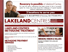 Tablet Screenshot of lakelandmethadoneclinic.com